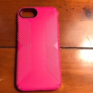 Hot pink speck case for iPhone 7/8